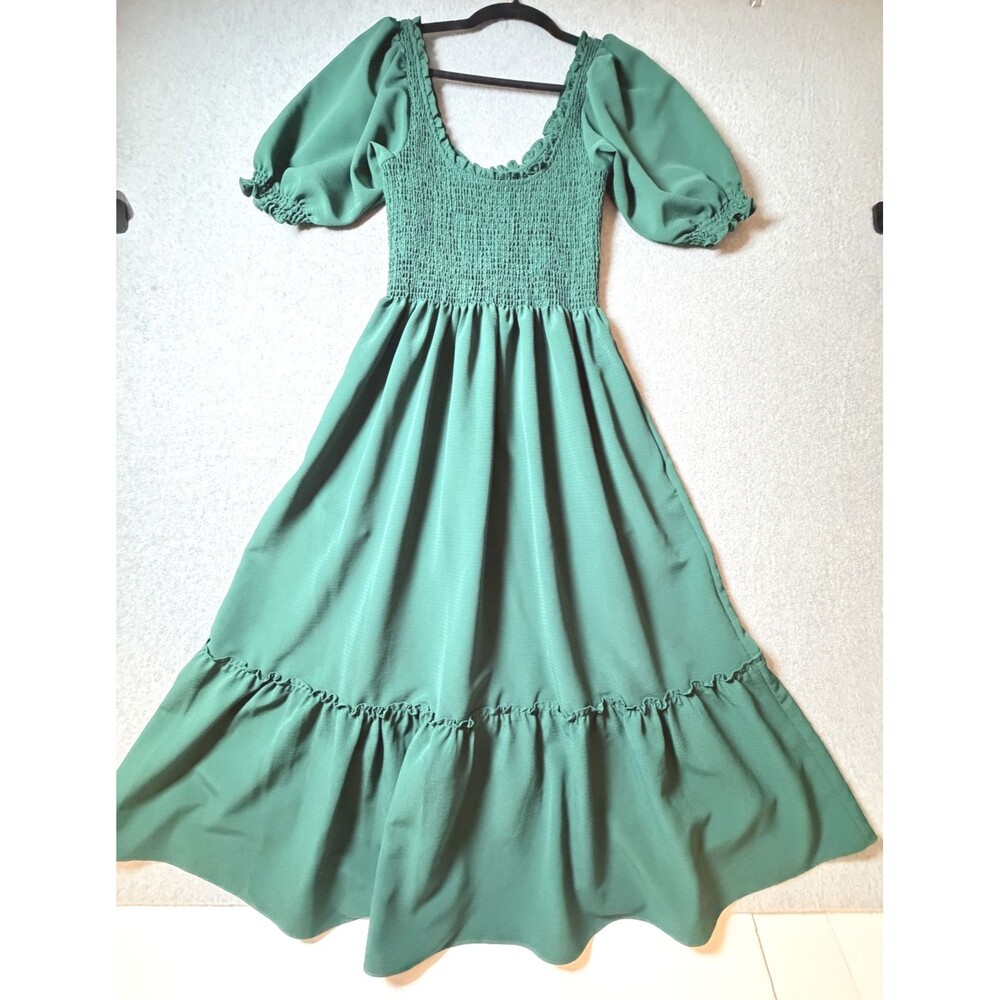 Hill House Home Elements of The Louisa Nap Dress Green XS
